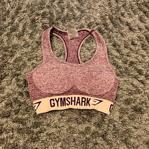 Gymshark Dark Ruby/Blush Nude Marl Flex Bra